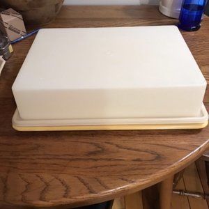 Vintage Rectangle Tupperware Cake Taker/Storage